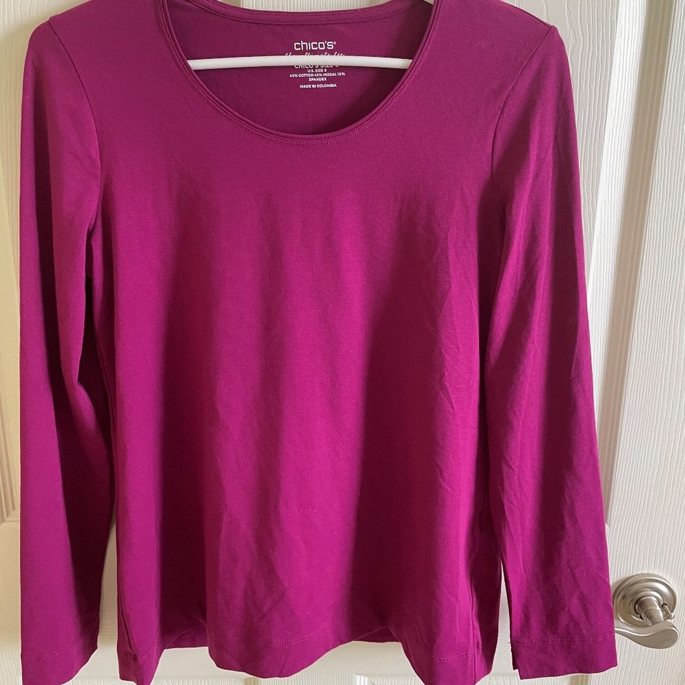 BRAND NEW Chico's long sleeve layering tee